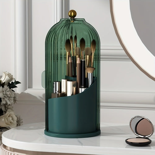 360 Rotating Makeup Organizer with Clear Cover