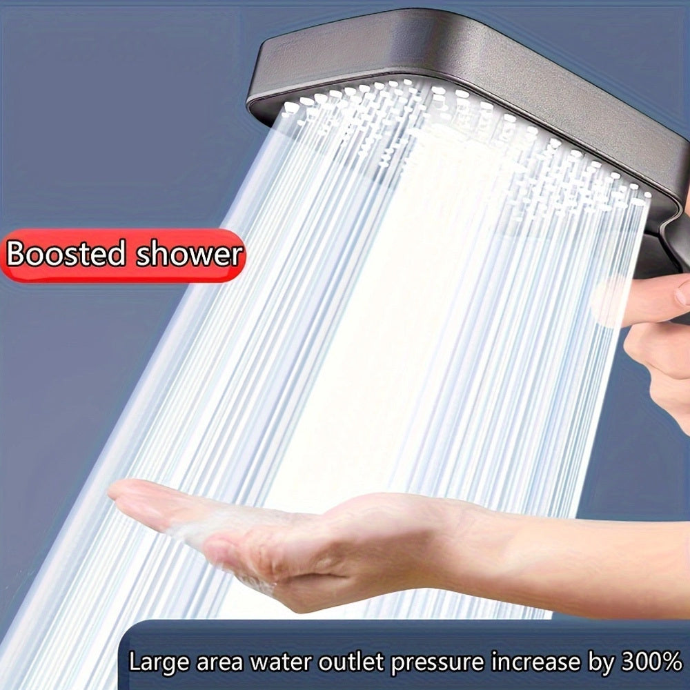 HighPressure Silver Shower Head with Adjustable Modes