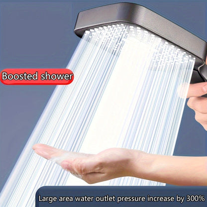 HighPressure Silver Shower Head with Adjustable Modes