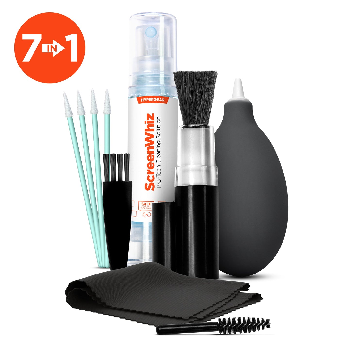 HyperGear ScreenWhiz 7-in-1 Complete Tech Cleaning Kit (15559-HYP)