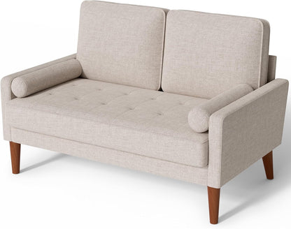 Modern Ashbeige Loveseat for Small Spaces