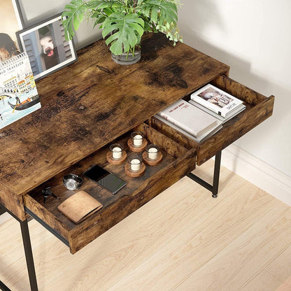 Rustic Brown Small Writing Desk