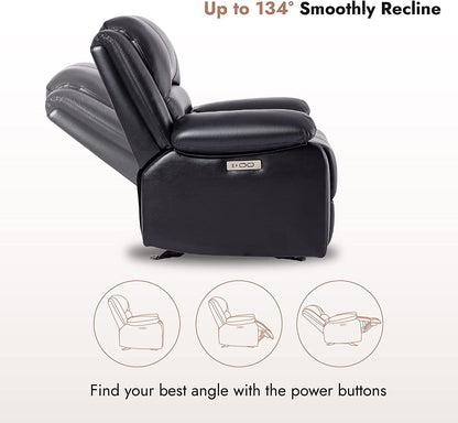 Faux Leather Electric Glider Reclining Chair