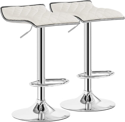 Adjustable Bar Stools Set of 2, Bar Height Stools for Kitchen Counter