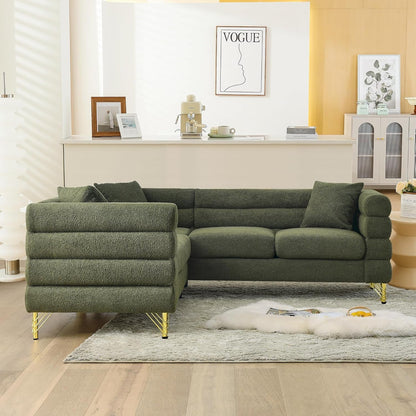 81 Inch Oversized Corner Sofa, L Shaped Sectional Couch, 5 Seater