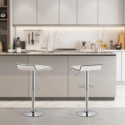 Adjustable Bar Stools Set of 2, Bar Height Stools for Kitchen Counter