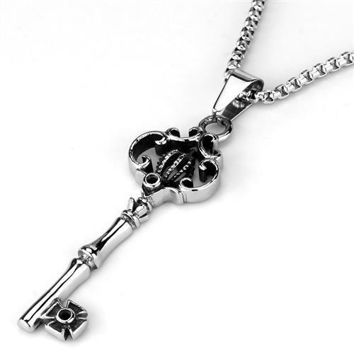 TK1988 - High polished (no plating) Stainless Steel Necklace