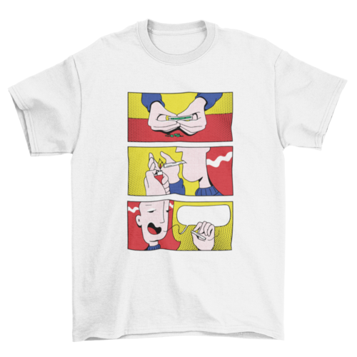 Stoner comic t-shirt design