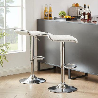 Adjustable Bar Stools Set of 2, Bar Height Stools for Kitchen Counter