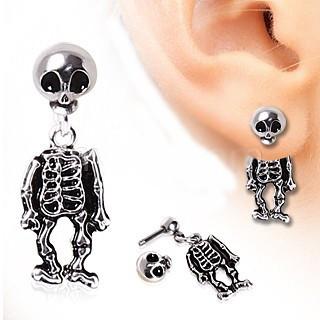 Skeleton Dangle Two-Part Earrings (1 Pair)